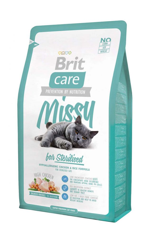 Brit Care Cat Missy for Sterilised сухой корм для стерилизованных кошек |  ЗООМАГ