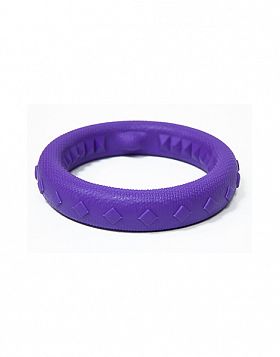 Игрушка для собак Зооник Кольцо плавающее среднее пластикат фиолетовое