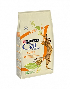 Cat Chow Adult сухой корм для взрослых кошек (ДОМАШНЯЯ ПТИЦА)