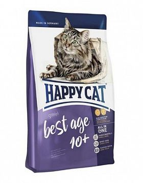 Happy Cat Best Age 10+ сухой корм для пожилых кошек с профилактикой возрастных изменений 