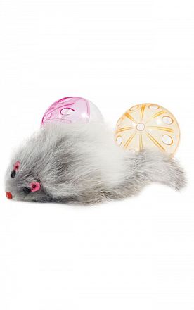 Игрушка для кошек Triol Набор (2 мяча, мышь) 