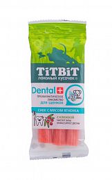 Лакомство для щенков Titbit Dental+ Снеки с мясом ягненка для средних пород