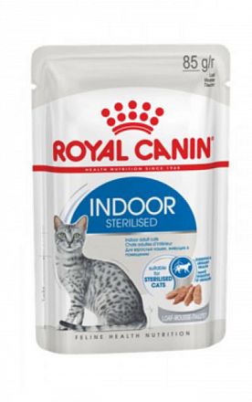 Royal Canin Indoor Sterilised Gravy консерва в соусе для домашних стерилизованных кошек