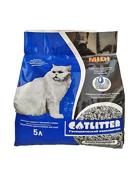 Наполнитель Catlitter carbon midi комкующийся для кошек