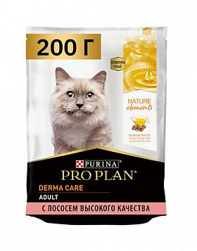 ProPlan Natur El Derma Care сухой корм для кошек с проблемами кожи и шерсти (ЛОСОСЬ)