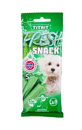 Лакомство для собак Titbit Снеки Fresh с мятой и хлорофиллом для мелких пород