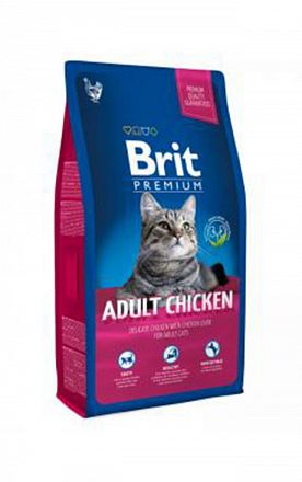 Brit Premium Сat Adult сухой корм для взрослых кошек  (КУРИЦА)