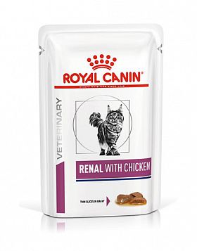 Royal Canin Renal пауч для взрослых кошек с хронической почечной недостаточностью (КУРИЦА) 