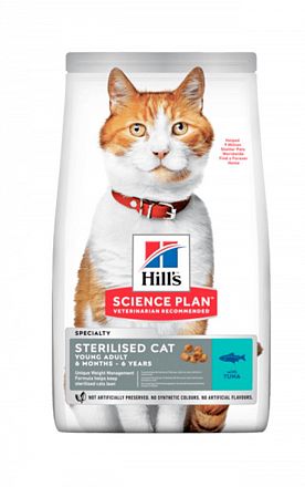 Hill's SP Sterilised Cat сухой корм для стерилизованных кошек до 6 лет (ТУНЕЦ) 