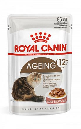 Royal Canin Ageing +12 Gravy мелкие кусочки в соусе для взрослых кошек старше 12 лет