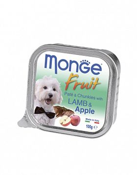 Monge Dog Fresh консервы для собак (ЯГНЕНОК-ЯБЛОКО) 