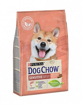 Dog Chow Sensitiv сухой корм для собак с чувствительной кожей и пищеварением (ЛОСОСЬ)