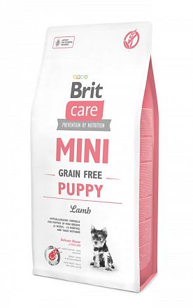 Brit Care Dog Mini Puppy  беззерновой сухой корм для щенков мини пород (ЯГНЕНОК)    