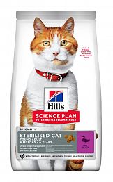 Hill's SP Sterilised Cat сухой корм для стерилизованных кошек до 6 лет (УТКА) 