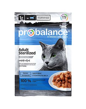 Probalance пауч для стерилизованных и кастрированных кошек