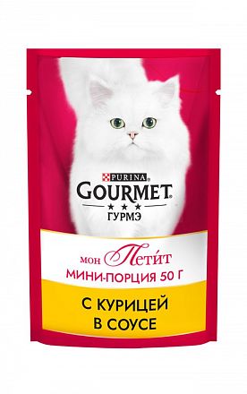 Gourmet мон Петит пауч для кошек (ЯГНЕНОК)