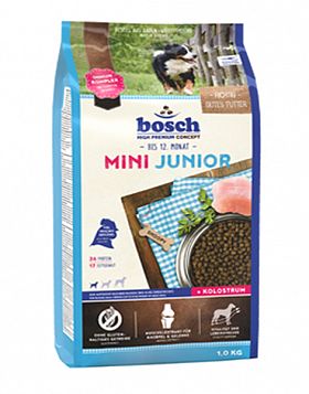 Bosch Mini Junior сухой корм для щенков мелких пород (Домашняя птица) Германия