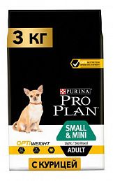 ProPlan Small&Mini Adult Light сухой корм для стерилизованных собак мелких пород или склонных к ожирению