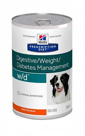 Hills PD w/d Weight Diabetes Management  консервы для поддержания веса при диабете у собак 