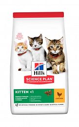 Hill's SP Kitten  сухой корм для котят с 3-х недель до 1 года, беременных и кормящих кошек (КУРА)
