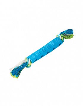 Игрушка для собак Triol из термопластичной резины Палка шипованная с верёвкой 