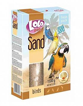 Песок для птиц Lolo с ракушками 