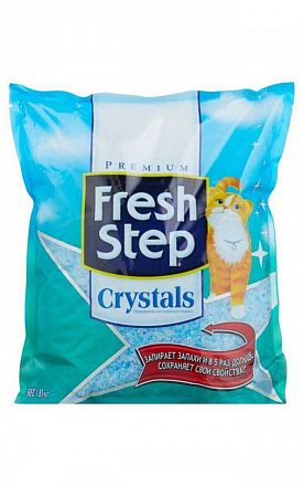 Наполнитель Fresh Step Crystals силикагелевый для кошек 3,62 кг