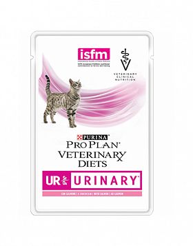 ProPlan Veterinary Diets UR пауч для кошек при болезни мочевыводящих путей (ЛОСОСЬ)