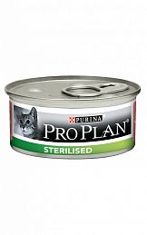 ProPlan Sterilised консервы для кастрированных котов и стерилизованных кошек (ЛОСОСЬ+ТУНЕЦ)