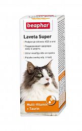 Beaphar Laveta Super мультивитаминный комплекс + туарин для кошек (Голландия)