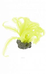 Аква декор Barbus Силиконовый коралл желтый 