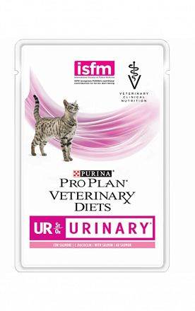 ProPlan Veterinary Diets UR пауч для кошек при болезни мочевыводящих путей (ЛОСОСЬ)