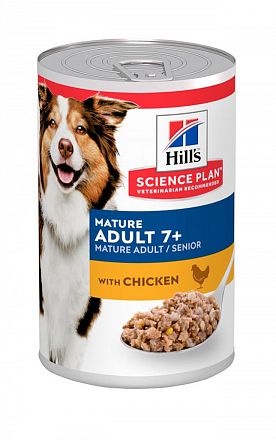 Hills SP Mature Adult +7  консервы для пожилых собак старше 7 лет (КУРИЦА) 