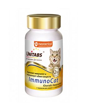 Unitabs ImmunoCat Q10 витамины для кошек  U30