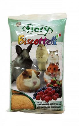 Лакомство для грызунов Fiory Biscottelli Бисквиты с ягодами Италия