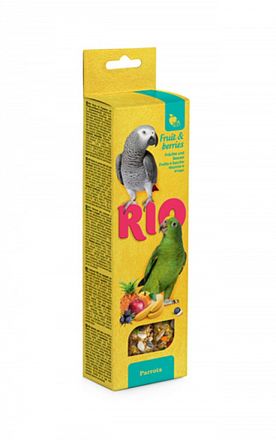 Лакомство для птиц Rio Палочки для крупных попугаев (ФРУКТЫ-ЯГОДЫ) 