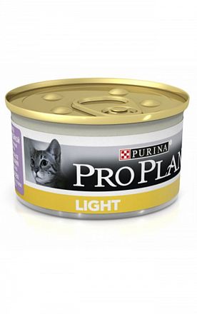 ProPlan Light консервы для кошек низкокалорийная (ИНДЕЙКА)