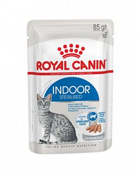 Royal Canin Indoor Sterilised Gravy консерва в соусе для домашних стерилизованных кошек