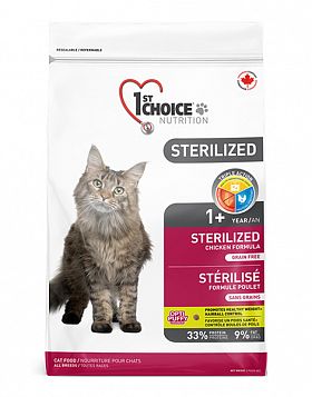 1st Choice  Nutrition сухой корм для стерилизованных кошек  КОНТРОЛЬ ВЕСА (КУРИЦА)