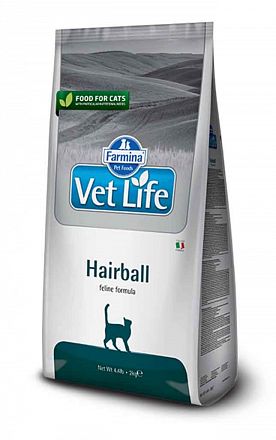 Farmina Vet Life Cat Hairball сухой корм для выведения шерсти у кошек