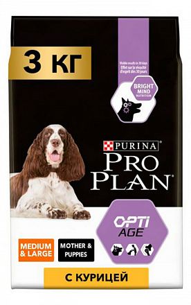 ProPlan Medium Adult 7+ сухой корм для взрослых собак средних пород старше 7 лет (КУРИЦА+РИС)