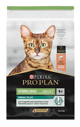 ProPlan Sterilised Cat сухой корм для кастрированных и стерилизованных кошек (ЛОСОСЬ)