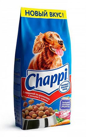 Chappi сухой корм для взрослых собак (ГОВЯДИНА ПО ДОМАШНЕМУ)