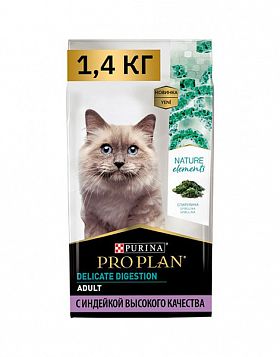 ProPlan Natur El Delicate Digestion сухой корм для кошек с проблемами пищеварения (ИНДЕЙКА)