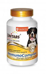 Unitabs ImmunoComplex Q10 витаминная добавка для собак крупных пород для иммунитета  и обмена веществ 