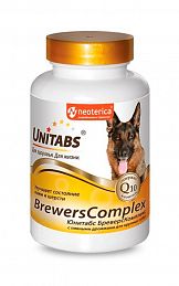 Витамины Unitabs Q10 для собак крупных пород (ПИВНЫЕ ДРОЖЖИ) 
