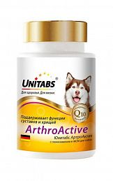 Unitabs ArthroActive Q10 витаминная добавка для собак для поддержания функции суставов и хрящей 