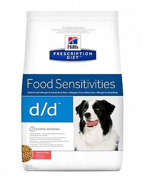 Hill's PD d/d Food Sensitivities сухой корм для собак при пищевой аллергии (ЛОСОСЬ+РИС) 