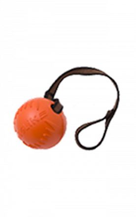 Игрушка для собак Doglike Мяч с лентой средний (Оранжевый)