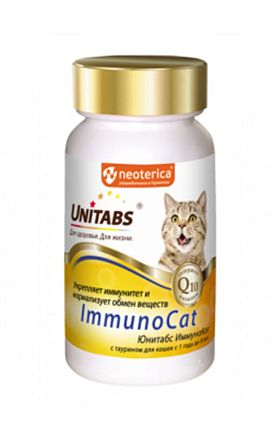 Unitabs ImmunoCat Q10 витамины для кошек  U30